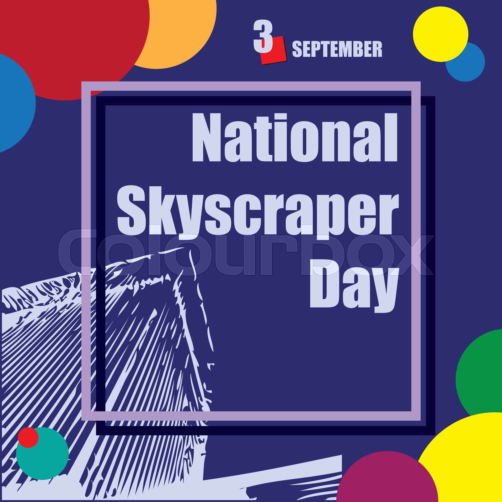 National Skyscraper Day Stock Vector Colourbox National Skyscraper Day Stock Vector Colourbox