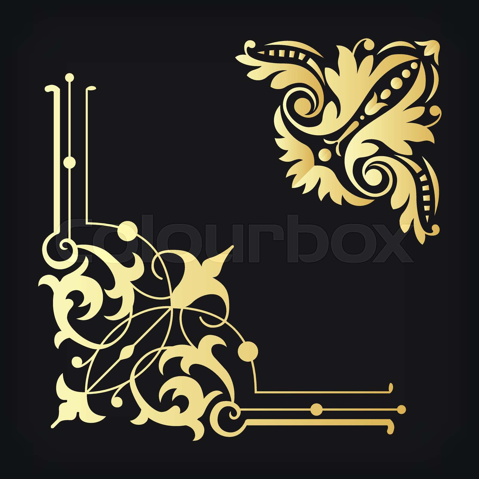 Corner Ornaments Vector
