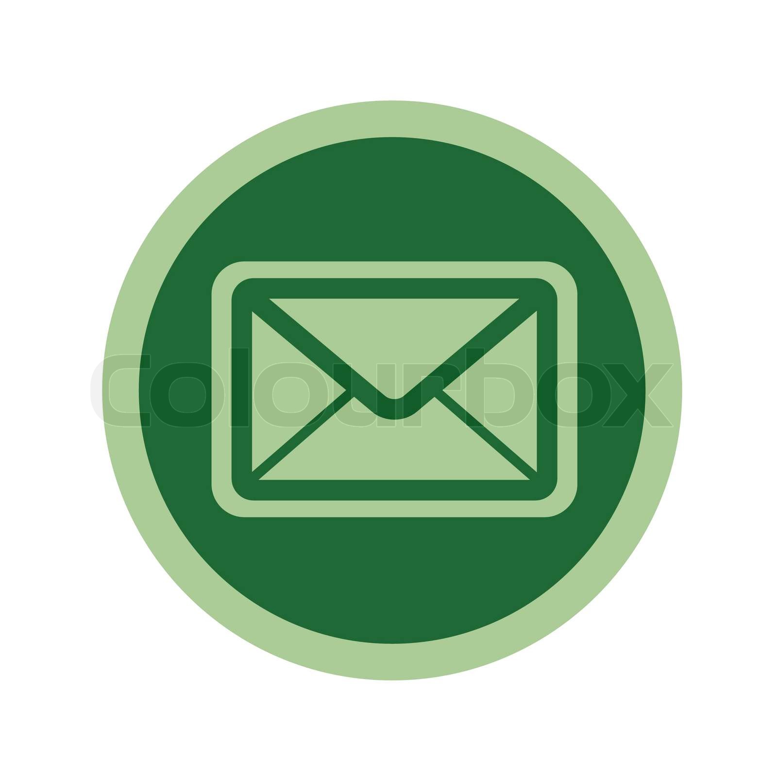 Email button in green | Stock vector | Colourbox