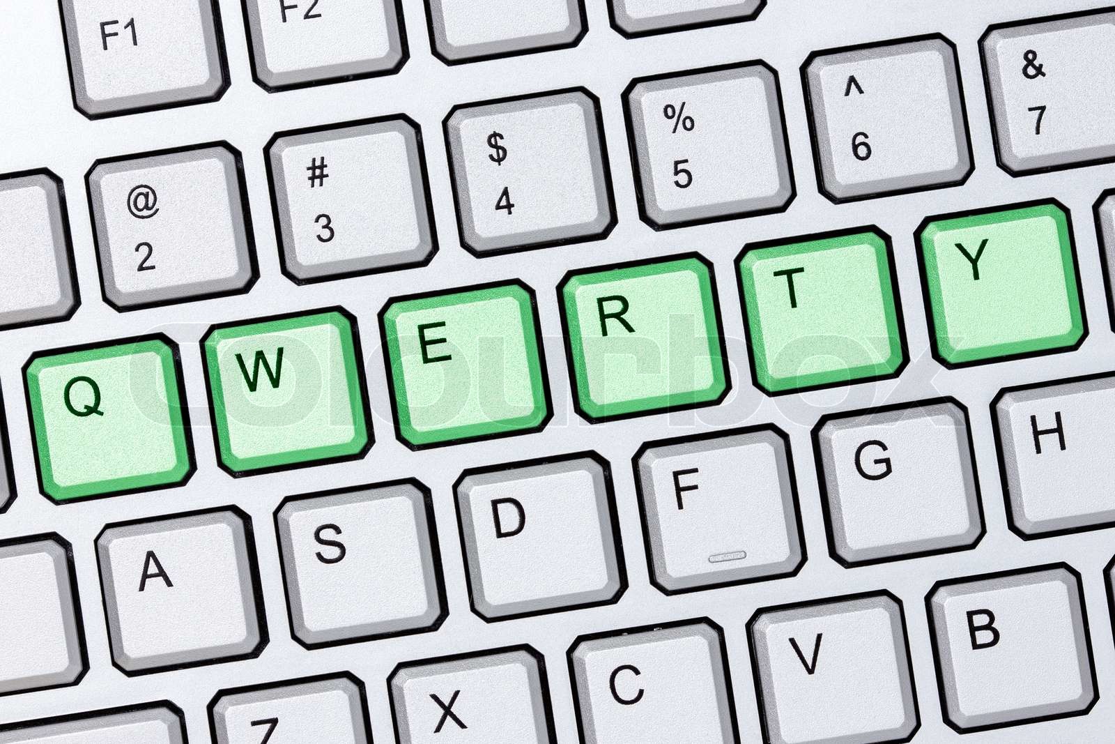 Qwerty keyboard | Stock image | Colourbox