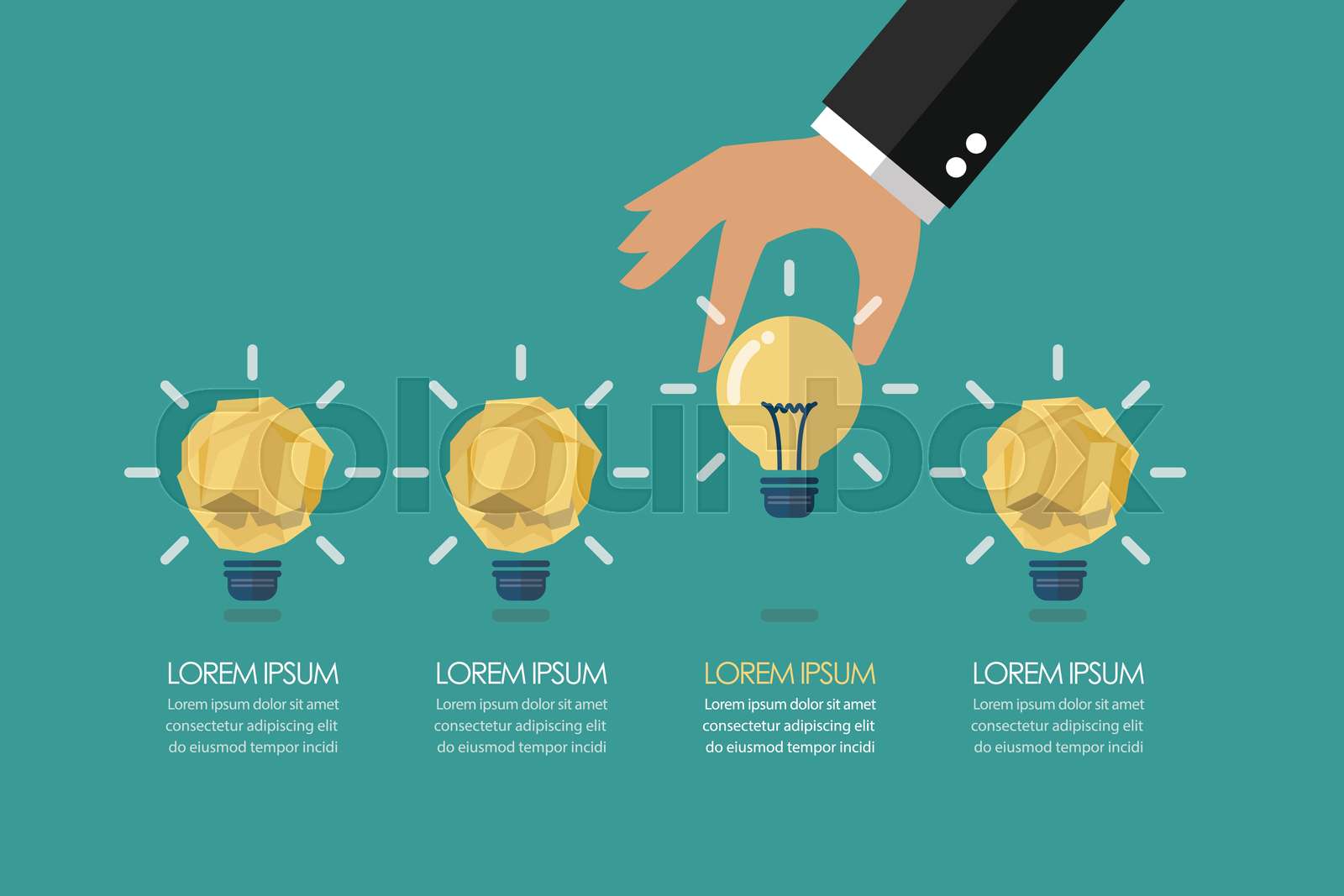 hand-picking-up-the-perfect-idea-among-the-crumpled-paper-ideas