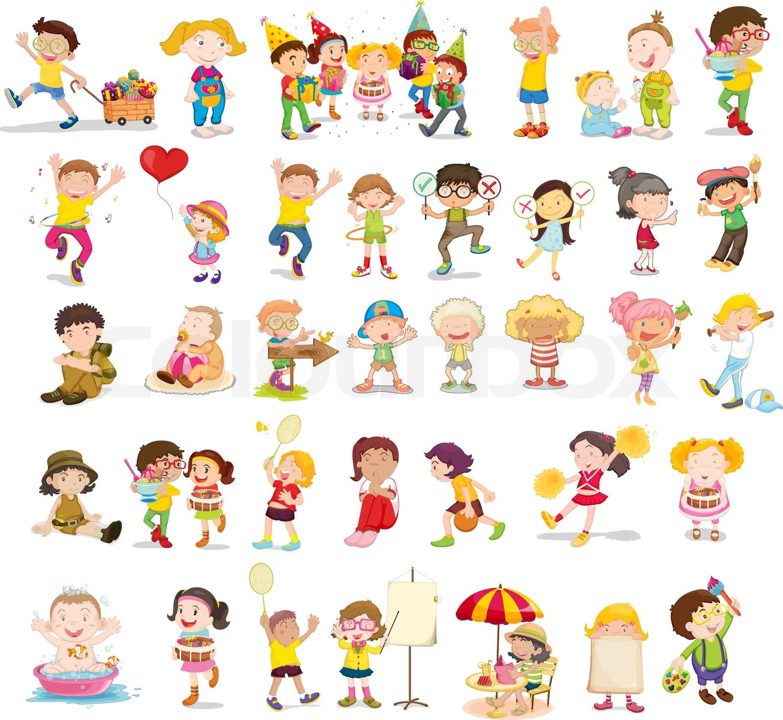 Children | Stock vector | Colourbox