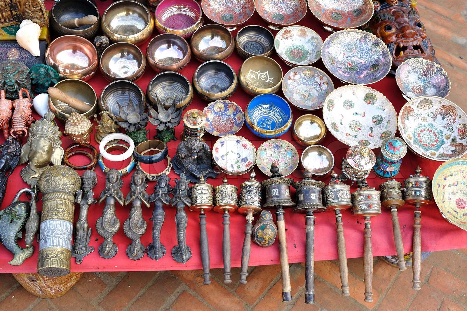 Souvenirs in Kathmandu, Nepal | Stock image | Colourbox