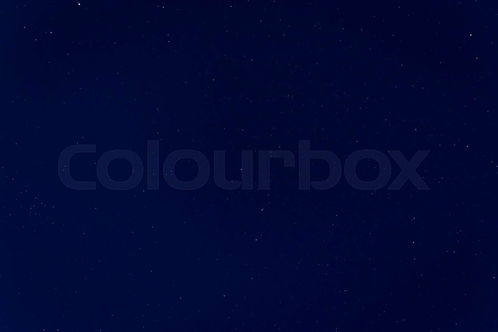 Stars in dark blue night sky stock image colourbox