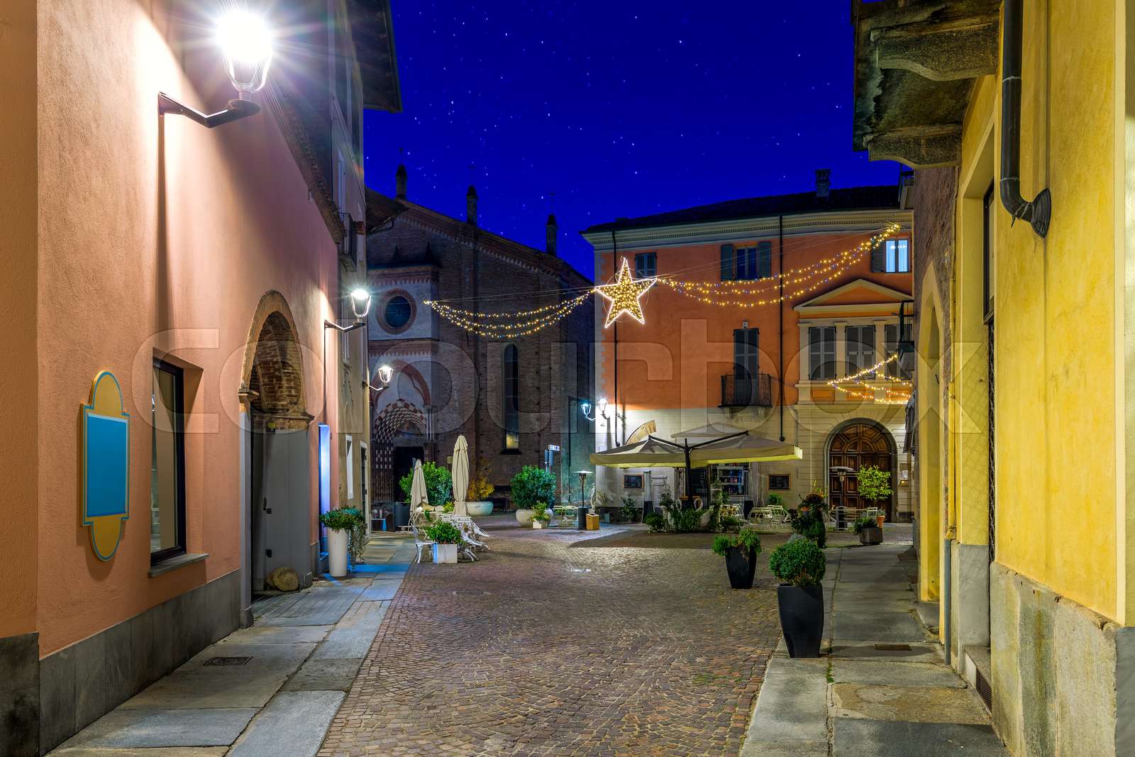 weihnachten, altstadt, alba Stock Bild Colourbox