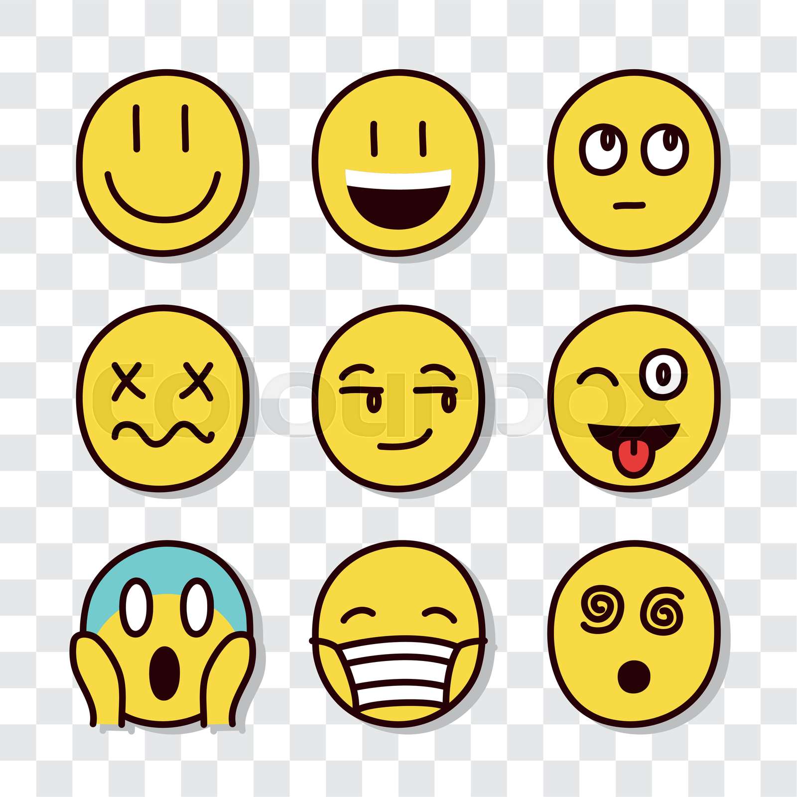 Emoji Faces Text