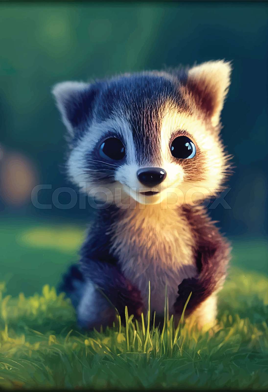Baby Raccoon Wallpaper