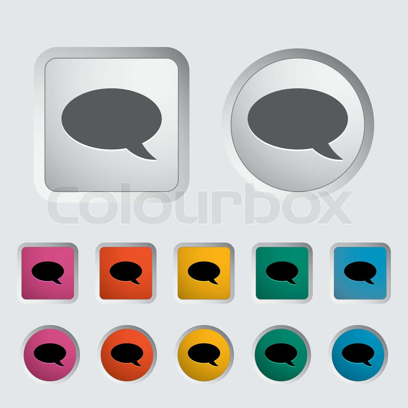 Chat icon | Stock vector | Colourbox