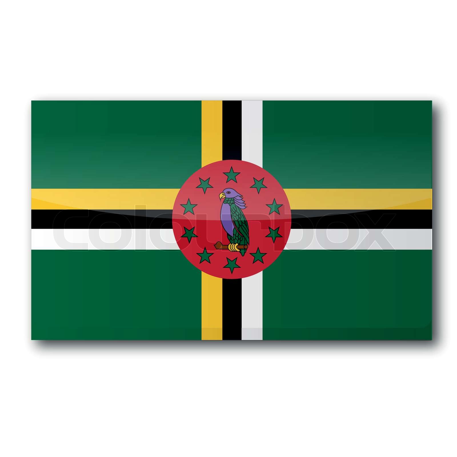 Flagge Dominica | Stock-Vektor | Colourbox