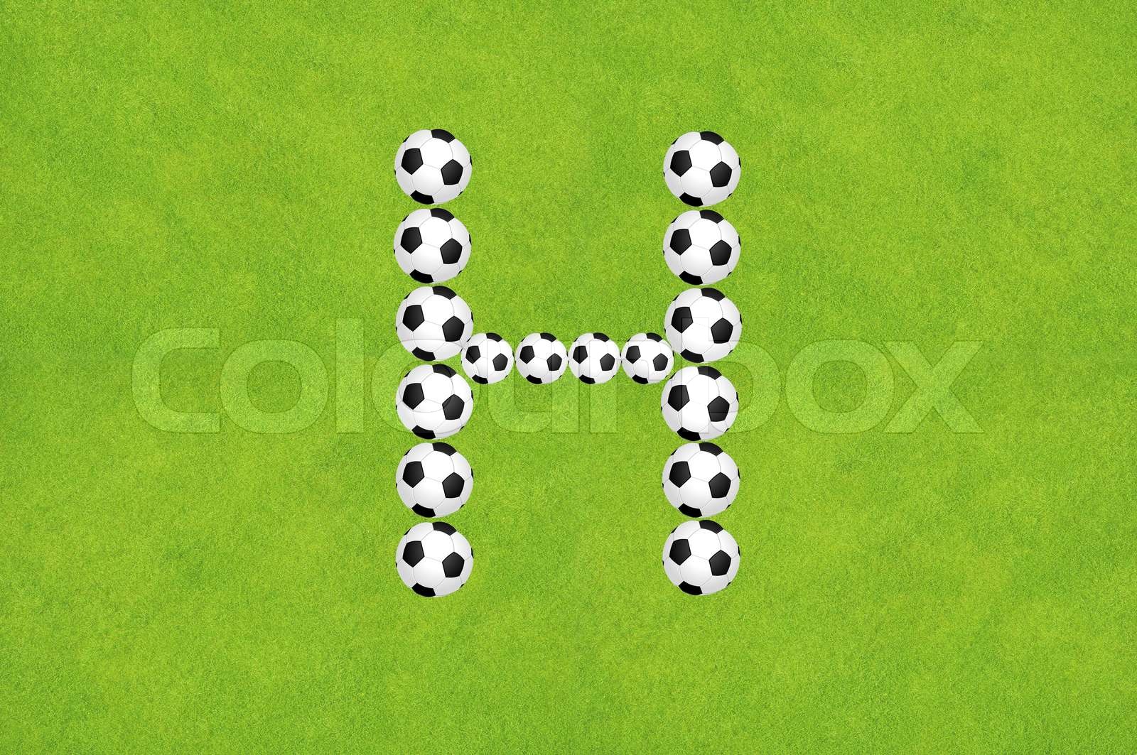 Fussball Alphabet A | Stock Bild | Colourbox