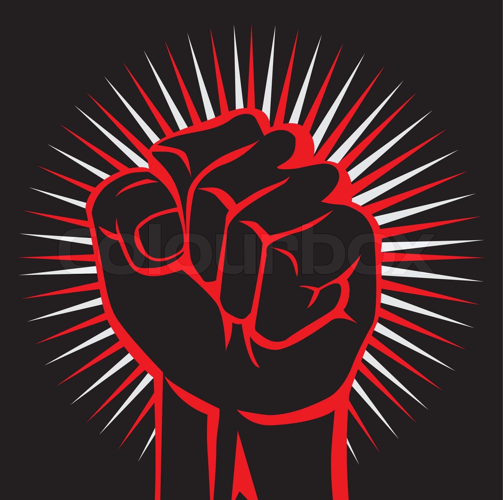 strong hand | Stock vector | Colourbox