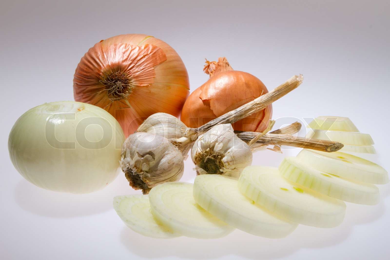 Garlic and onion | Stock image | Colourbox