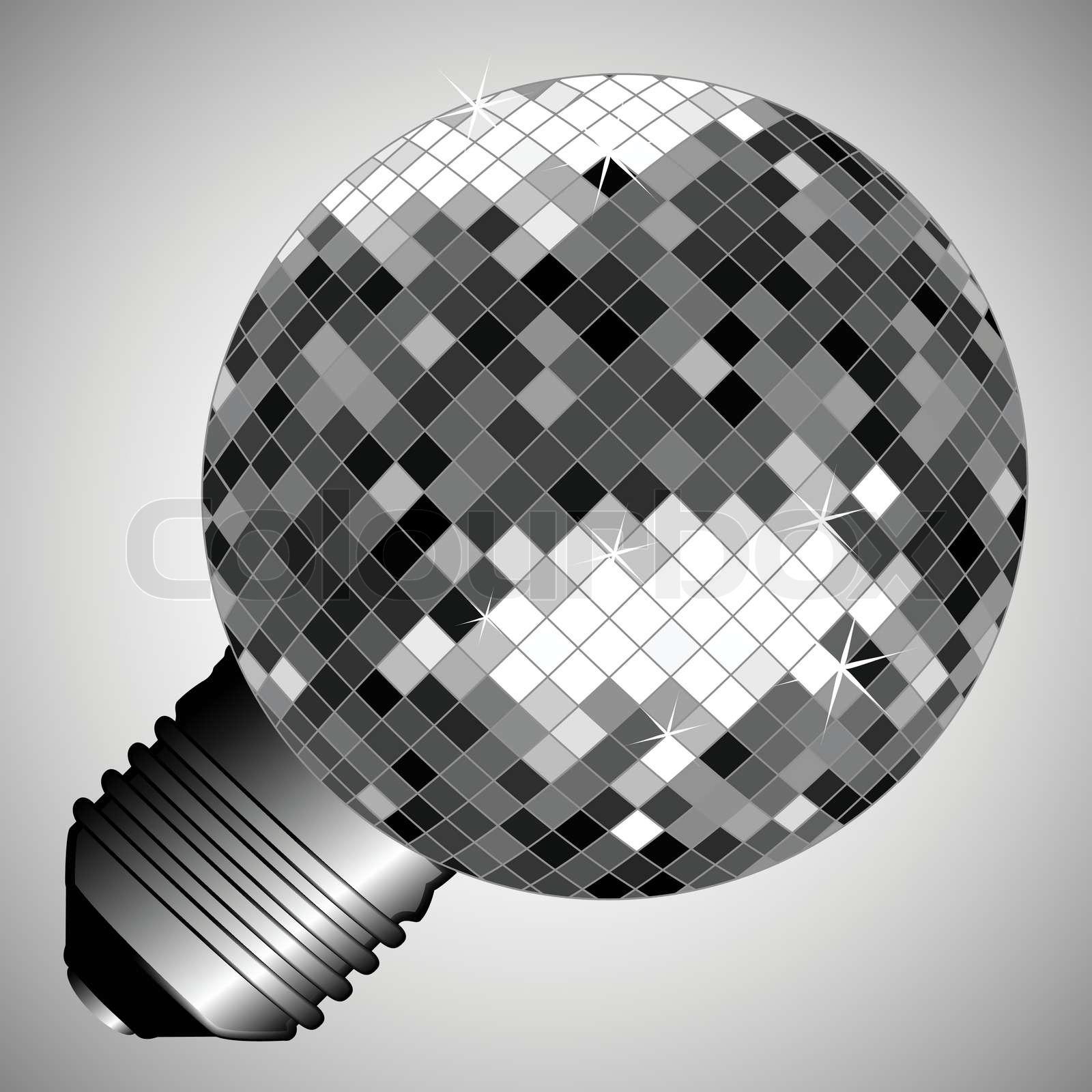 disco light bulb | Stock vector | Colourbox