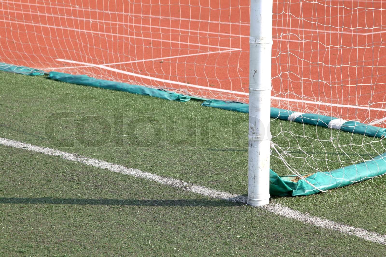 Soccer Goal Line Stock image Colourbox