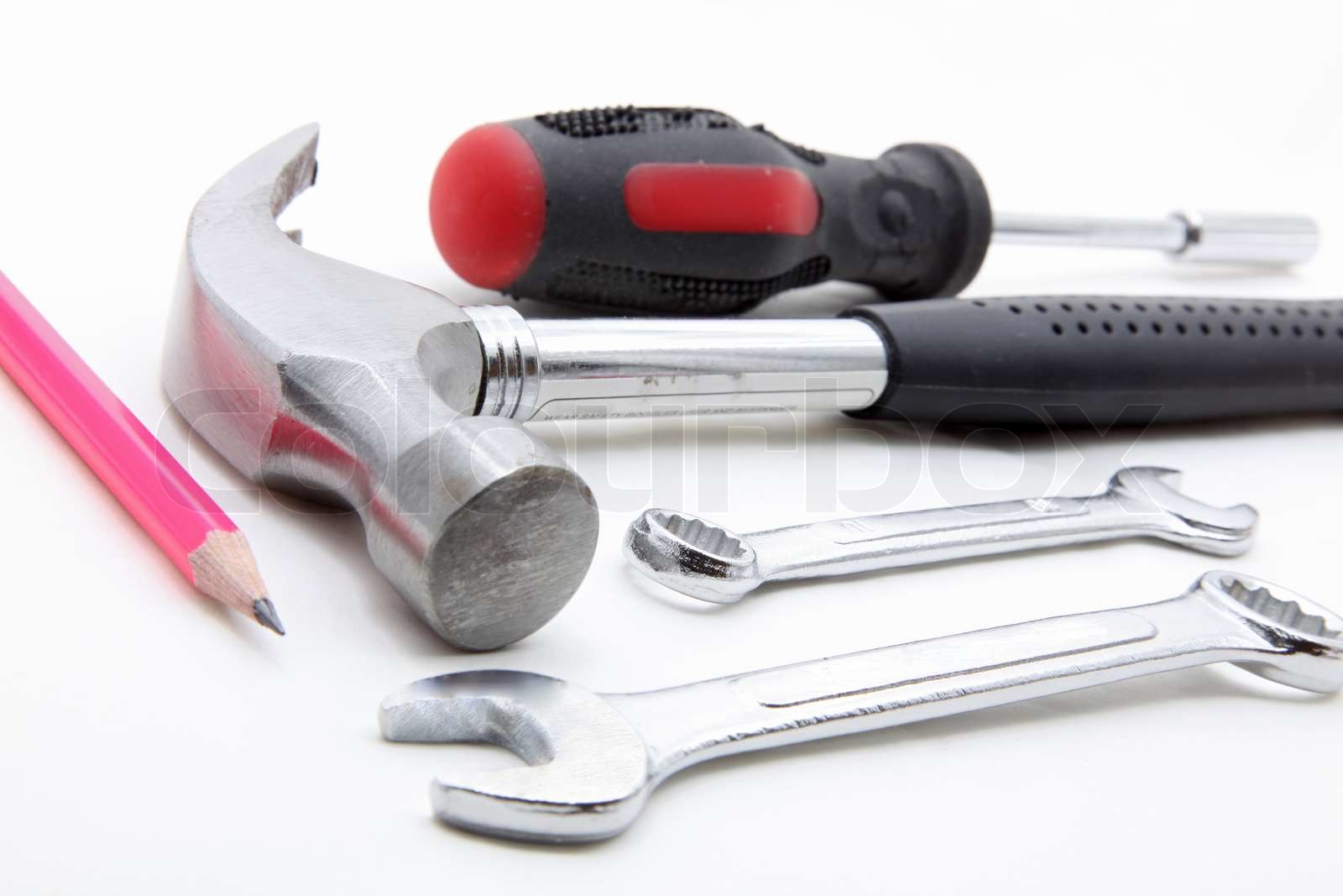 basic construction tool set | Stock image | Colourbox