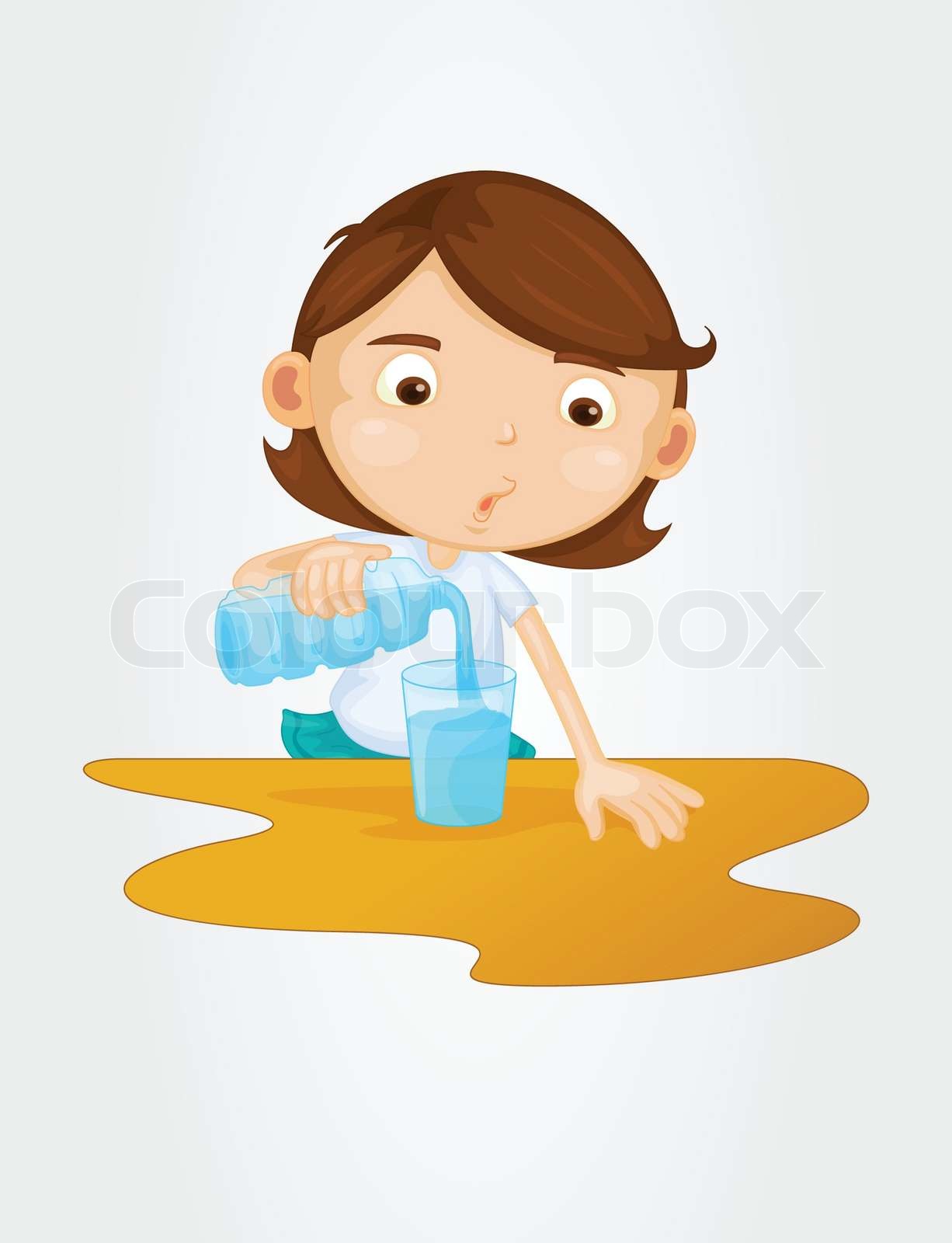 Pouring water Stock vector Colourbox