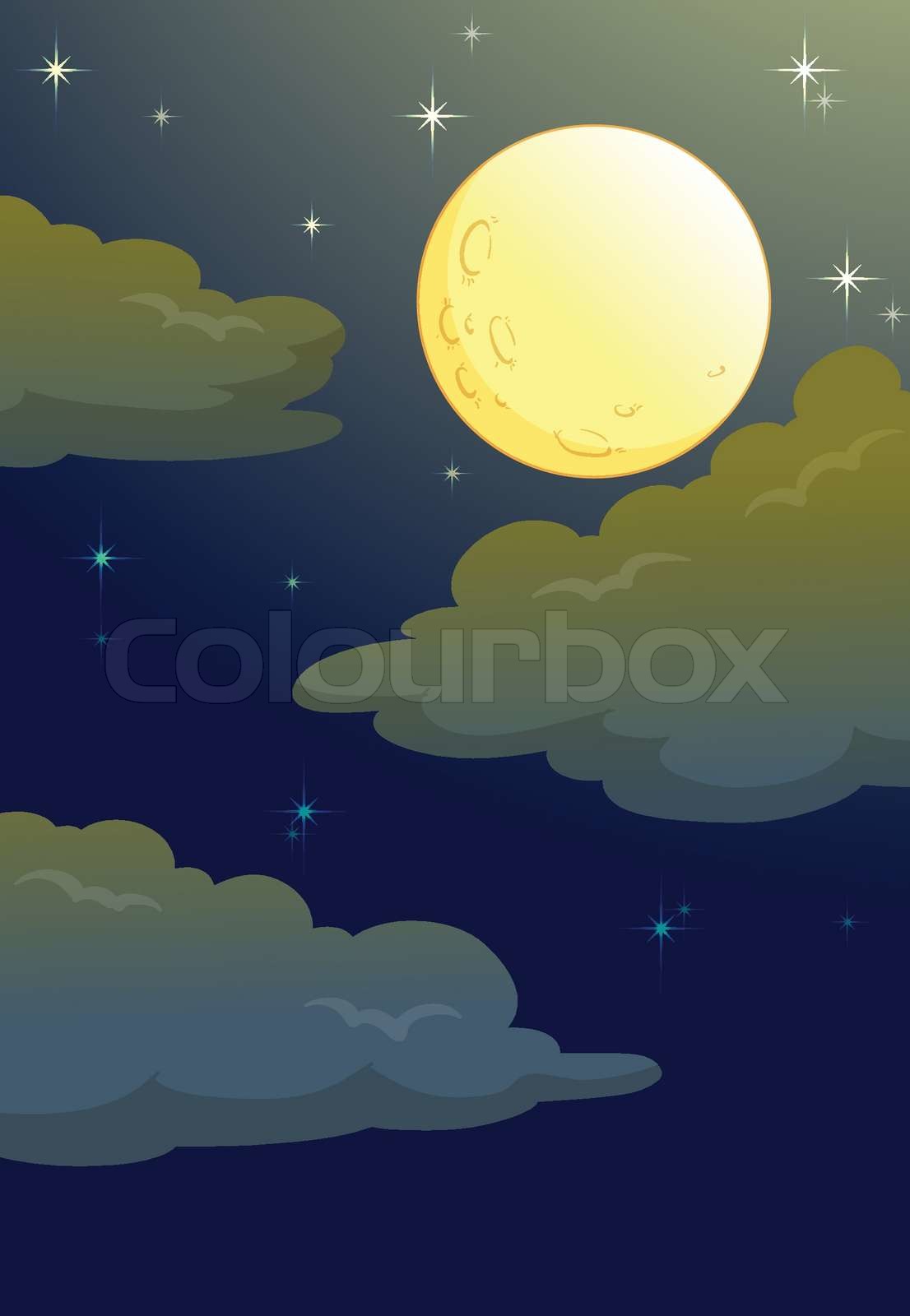 Full Moon Stock Vector Colourbox Full Moon Stock Vector Colourbox