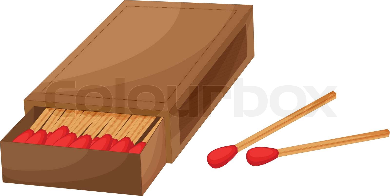 Box of matches Stock vector Colourbox