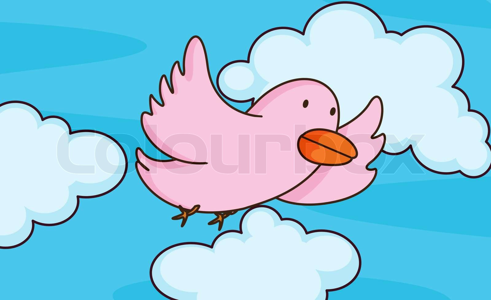 Bird flying | Stock vector | Colourbox