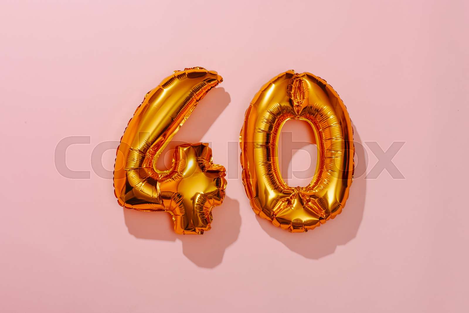 Balloons Forming The Number 40 Stock Image Colourbox