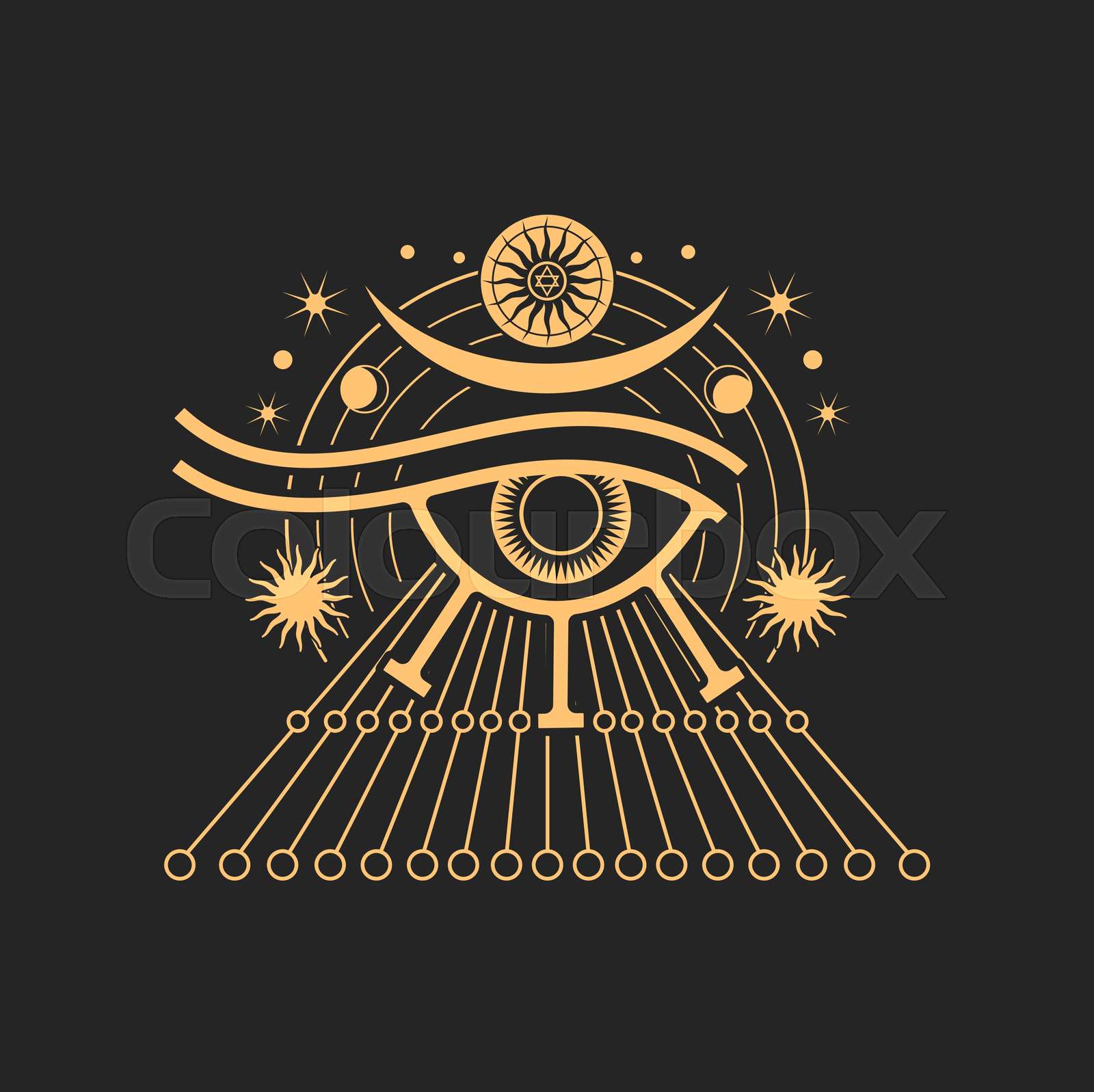 ägypter, zeichen, horus | Stock-Vektor | Colourbox