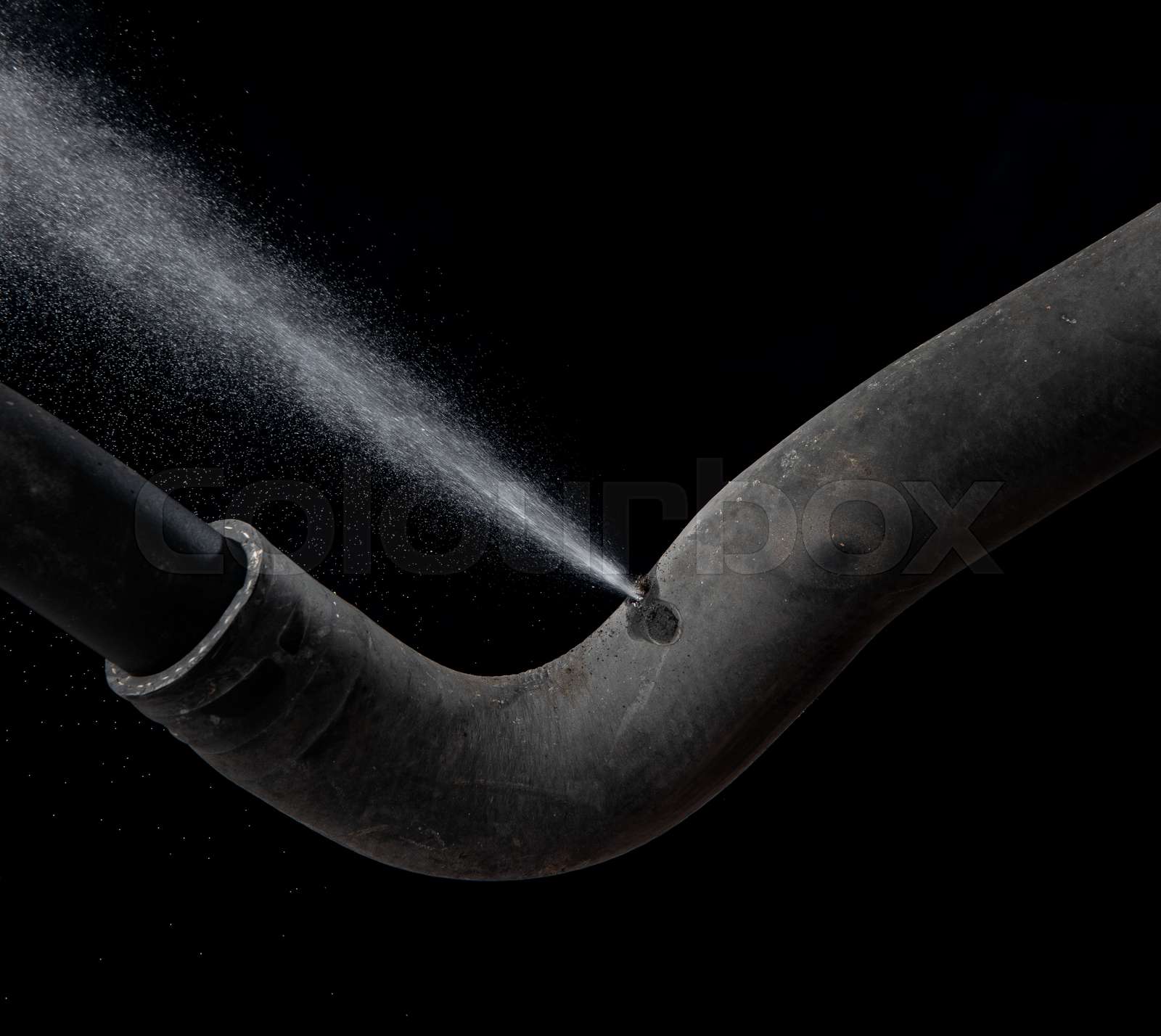 Old rubber hose straps,water or gas leak form rubber tube or hole