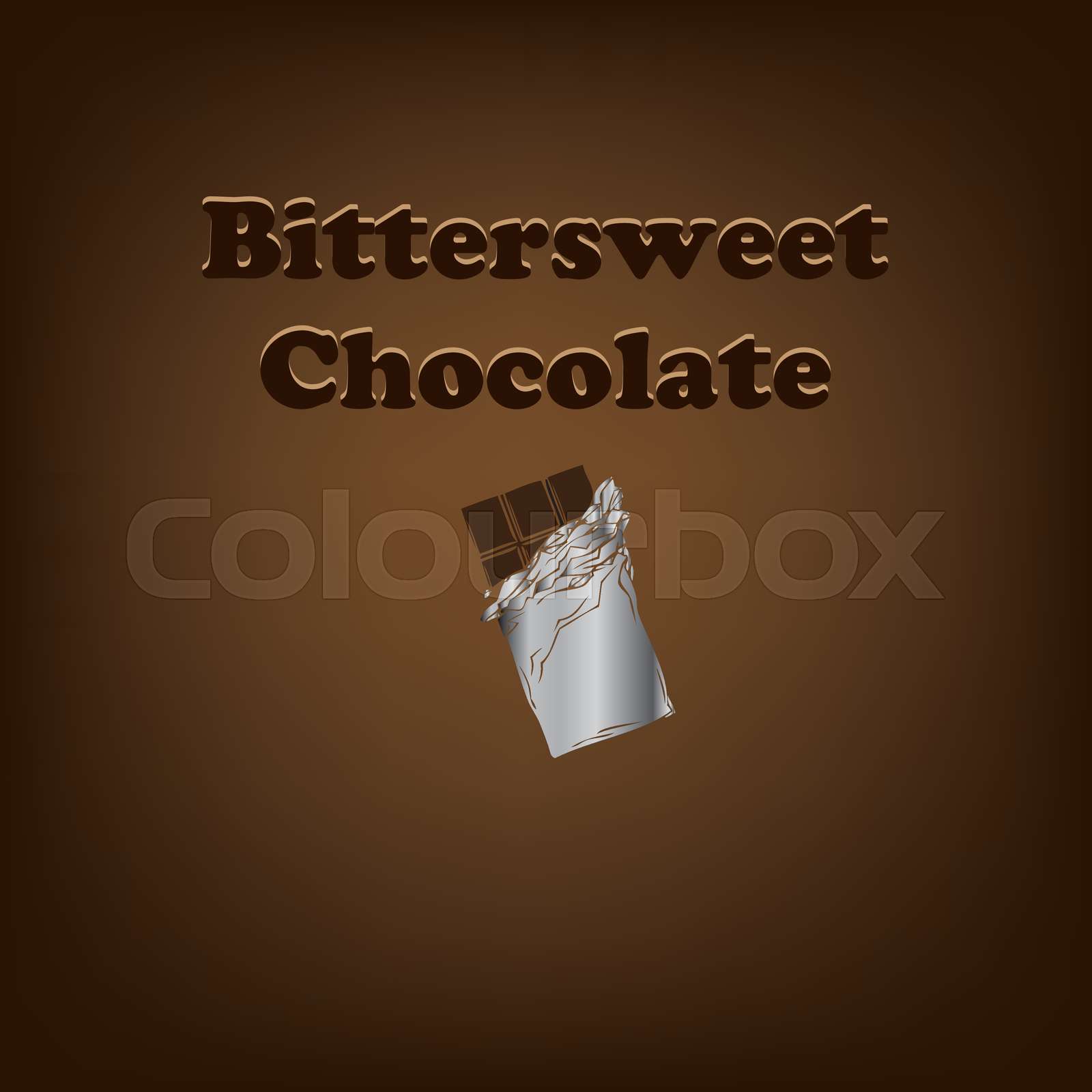 Bittersweet Chocolate Stock vector Colourbox