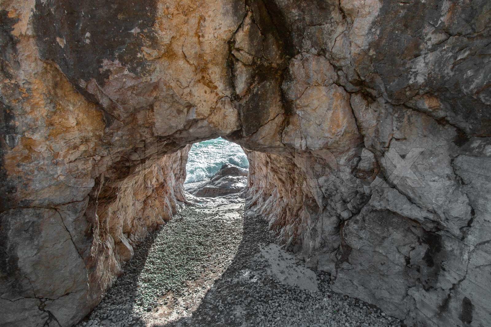 Cave in Rock Stock foto Colourbox