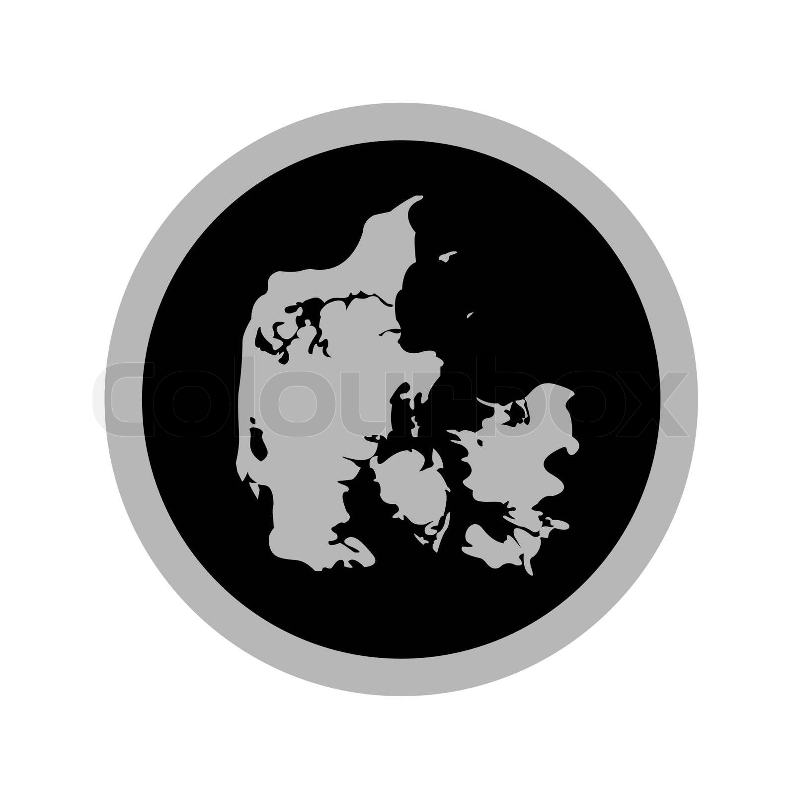 Denmark Vector Illustration In Black Stock Vector Colourbox
