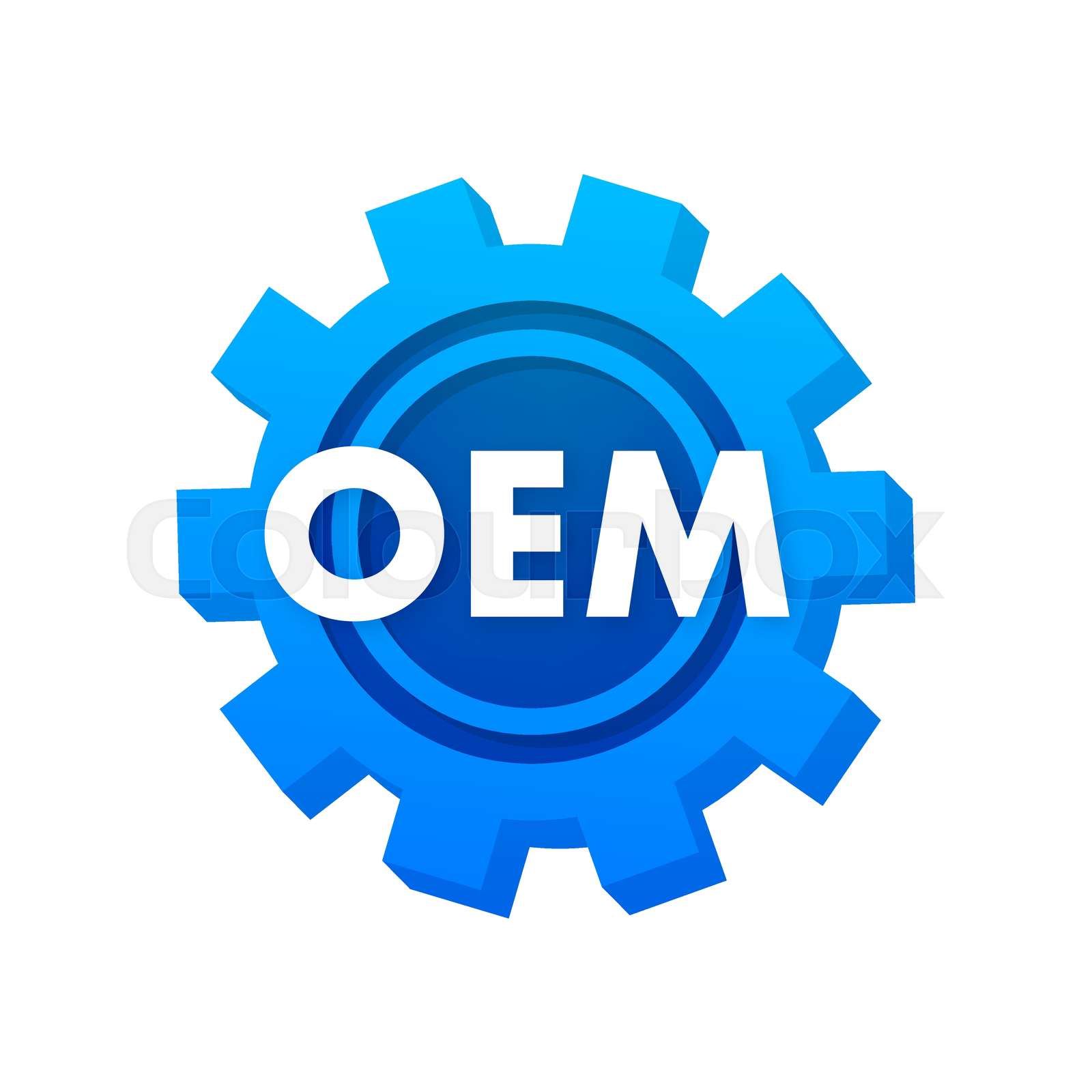 OEM Original Equipment Manufacturer Vector Stock Illustration 