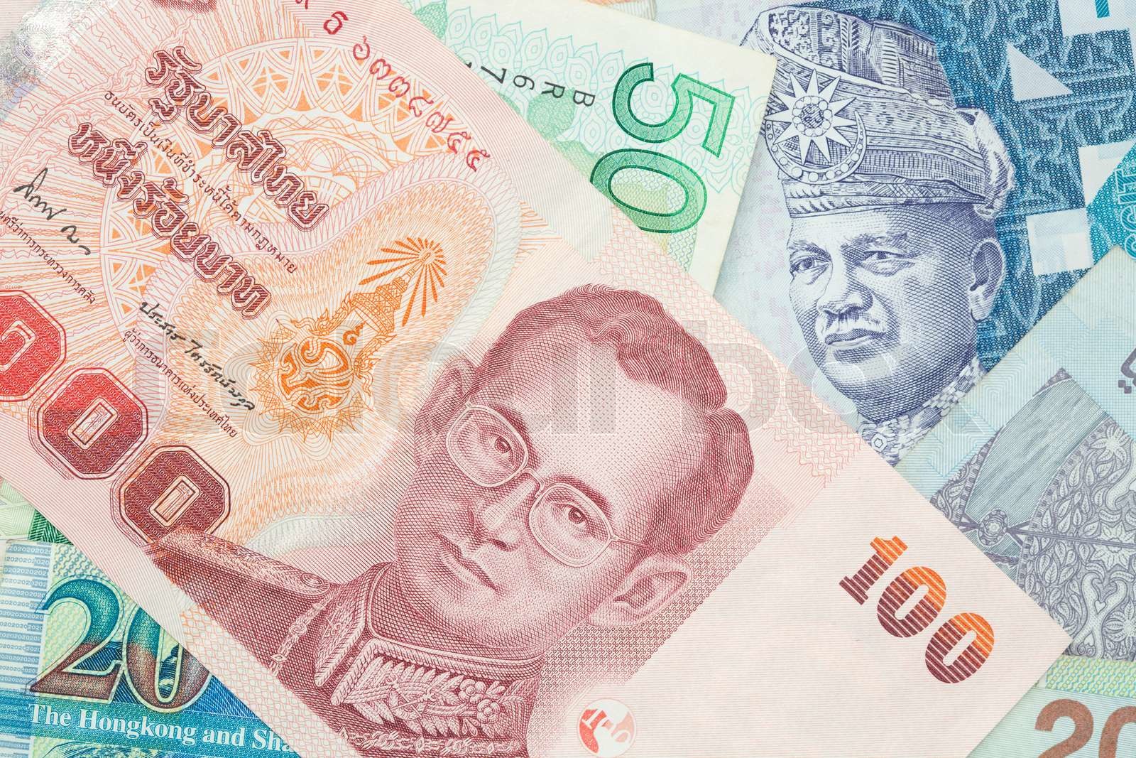 Background of Asian Currency Stock image Colourbox