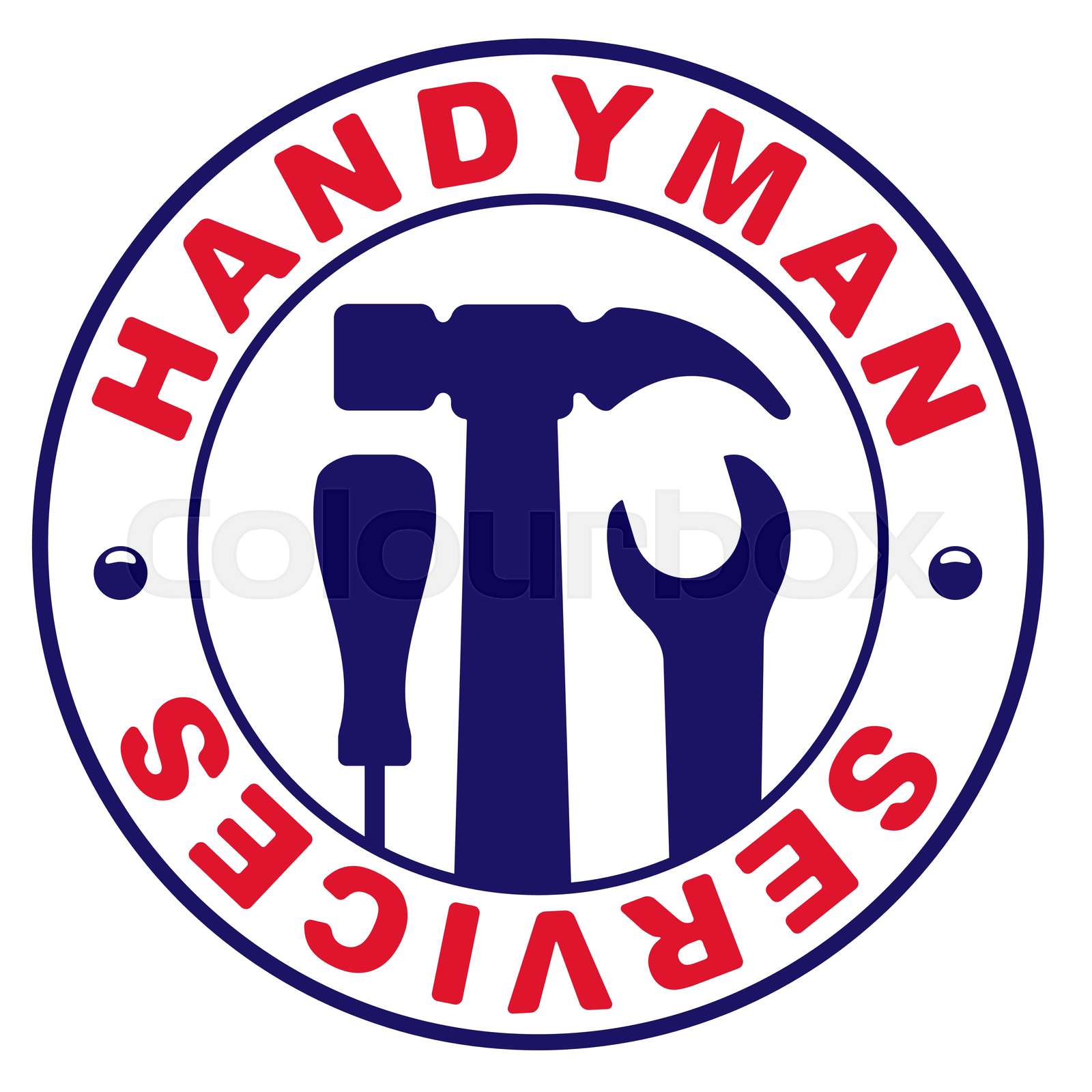 handyman, logo, værktøj | Stock vektor | Colourbox