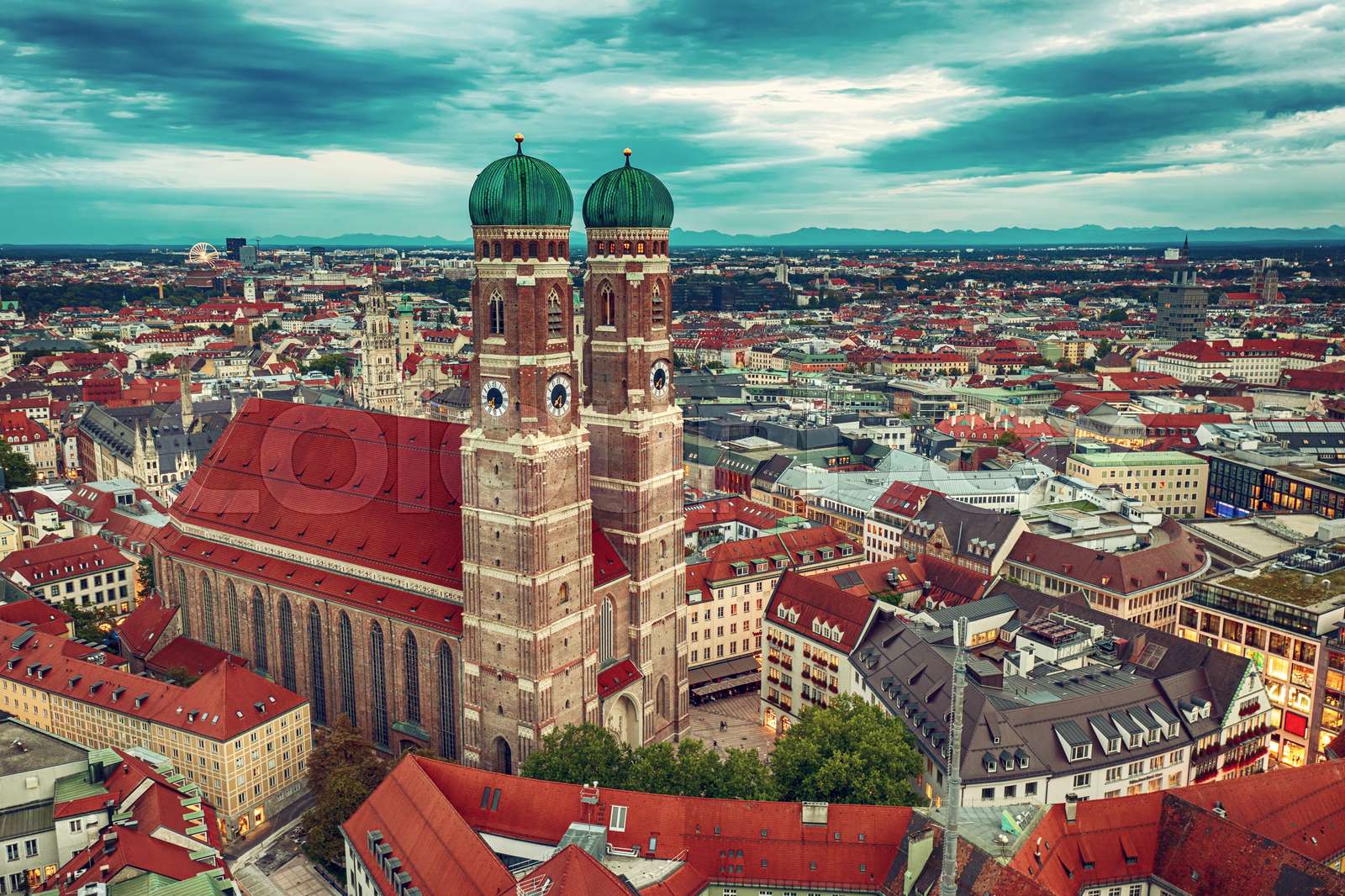 frauenkirche, deutschland, münchen Stock Bild Colourbox