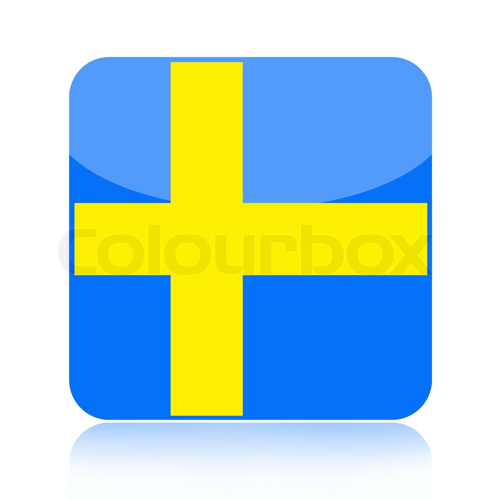 Schweden Fahne II | Stock Bild | Colourbox
