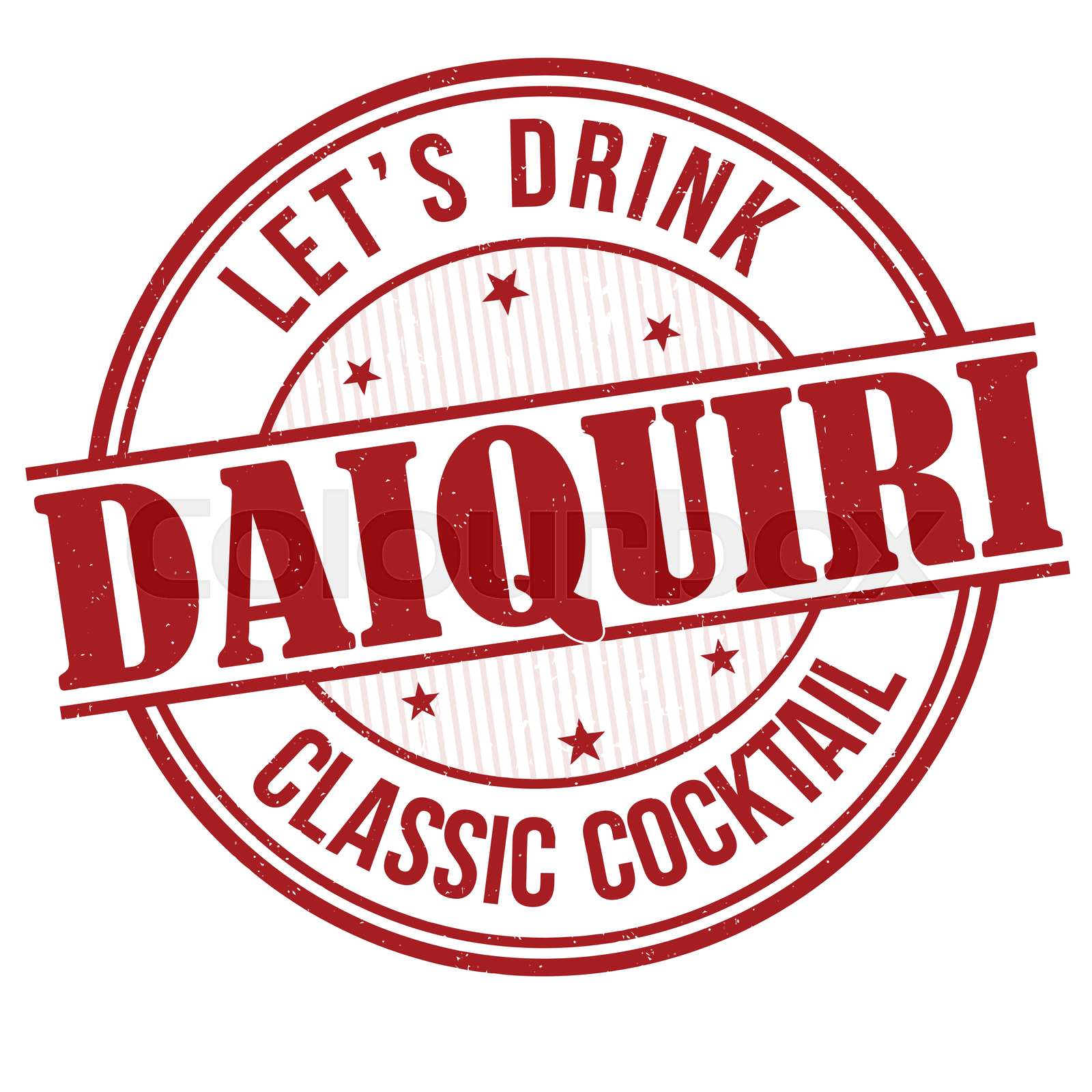 Daiquiri grunge rubber stamp Stock vector Colourbox
