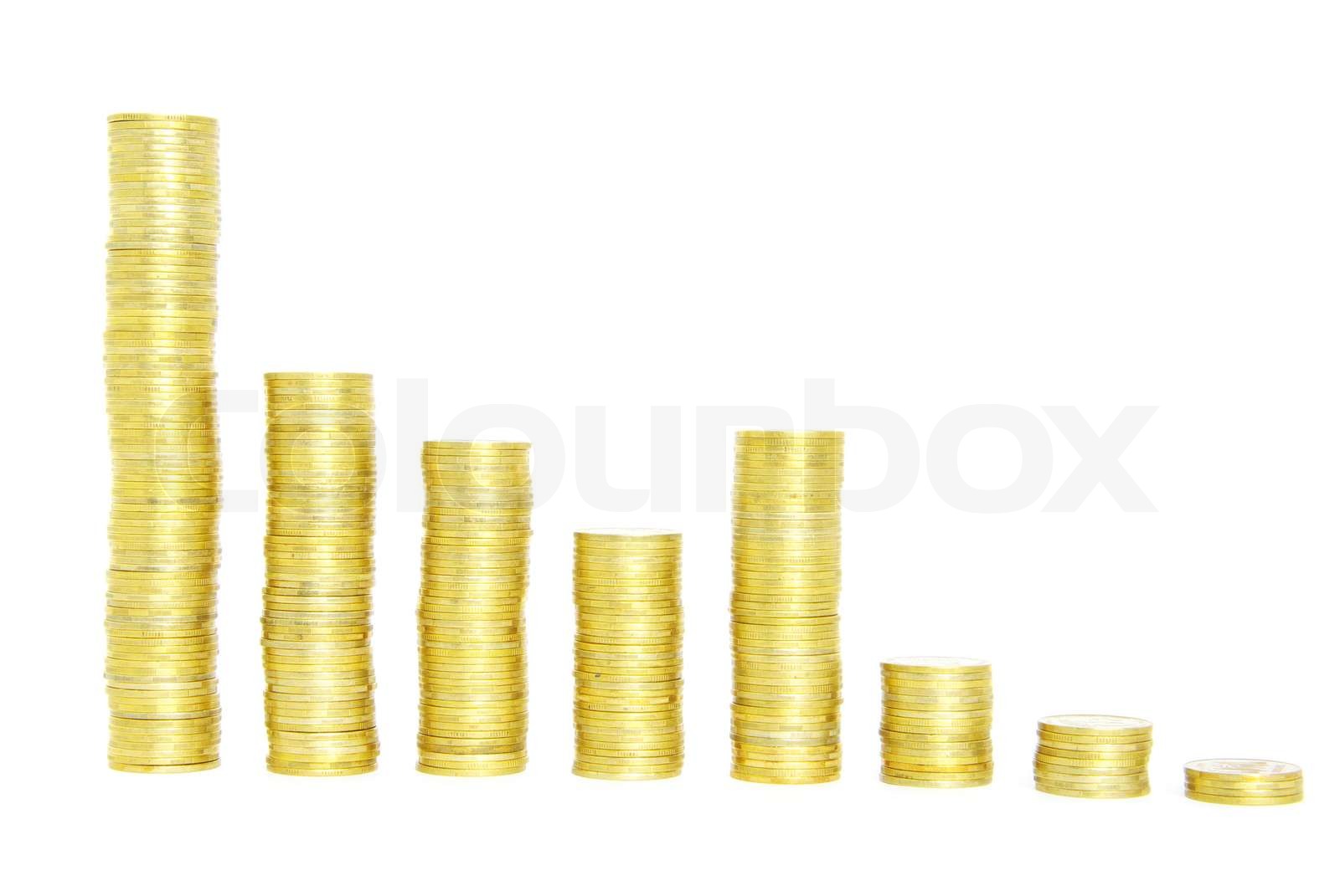 der Münzen Stock Bild Colourbox