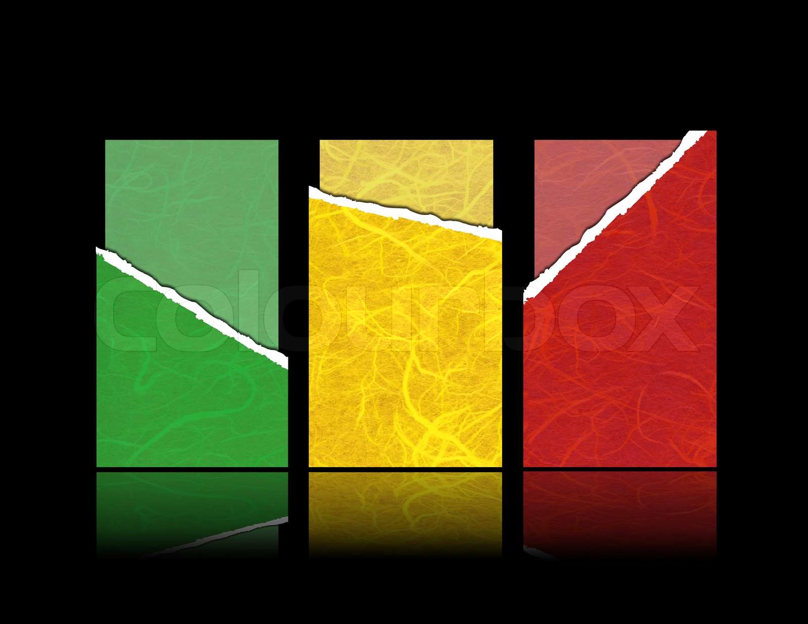 Tear Paper With Gift Cards Stock Image Colourbox