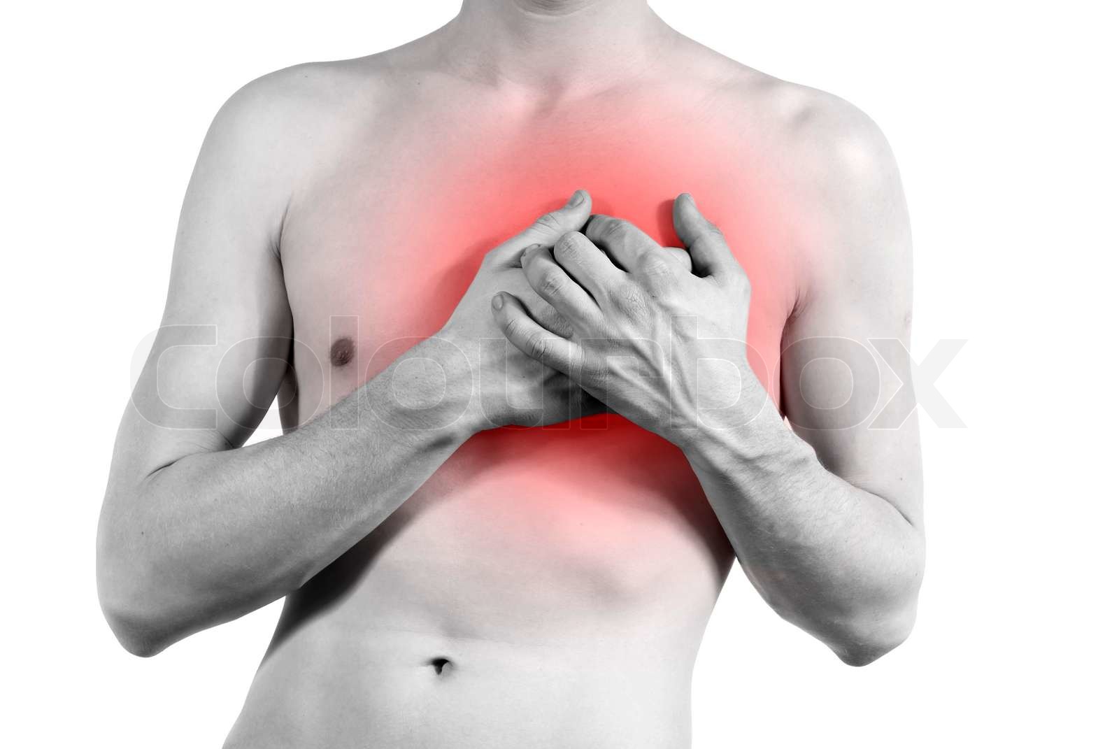 Heart Pain Is Isolated Stock Image Colourbox
