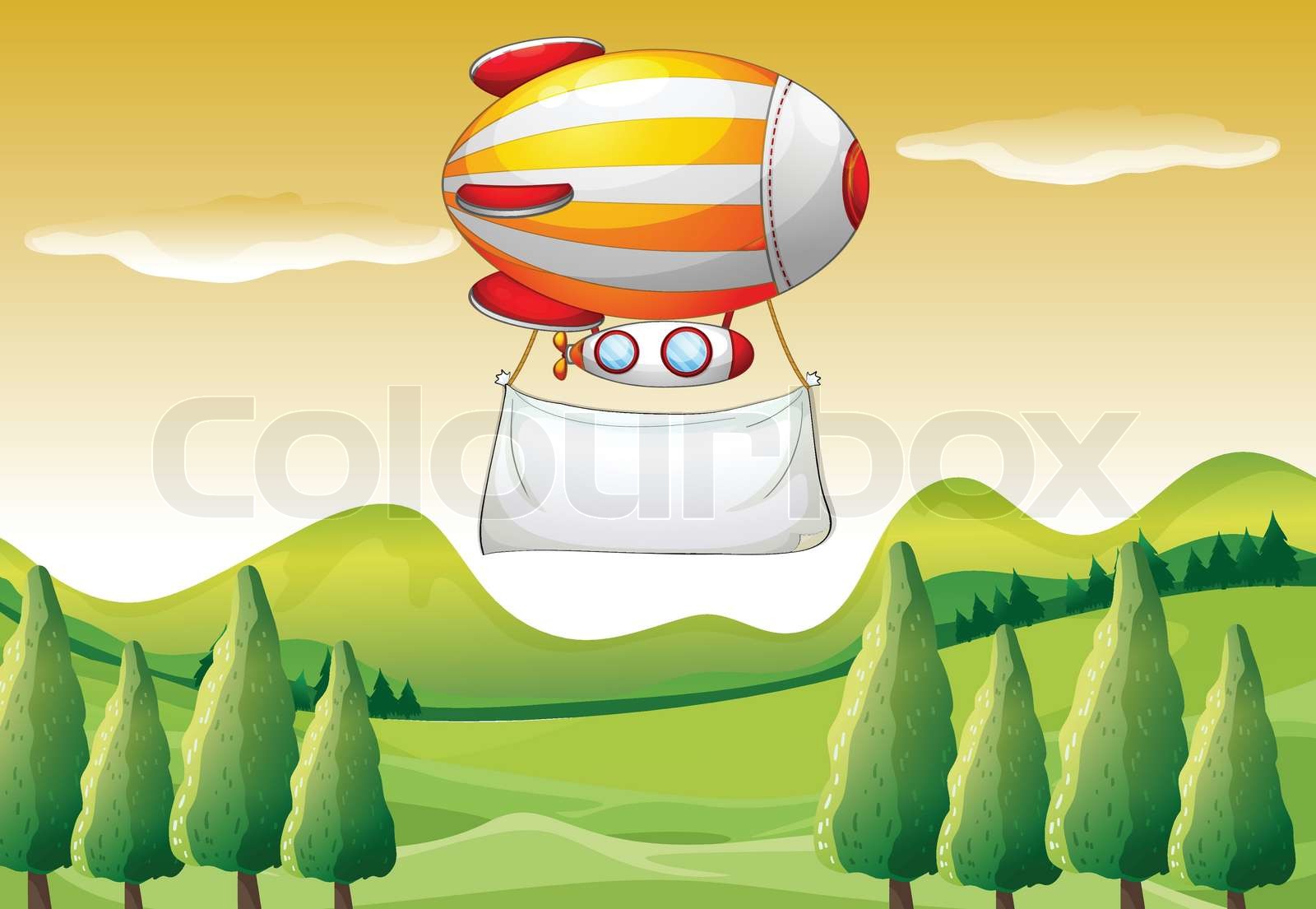 mn_mix_blimp_banner_7 | Stock vector | Colourbox