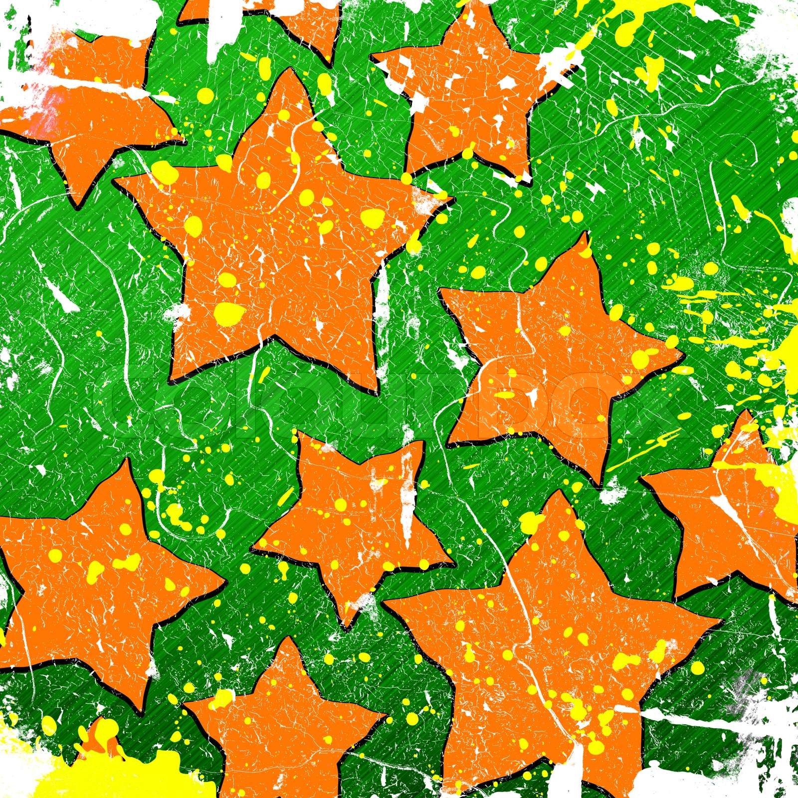 orange stars | Stock image | Colourbox