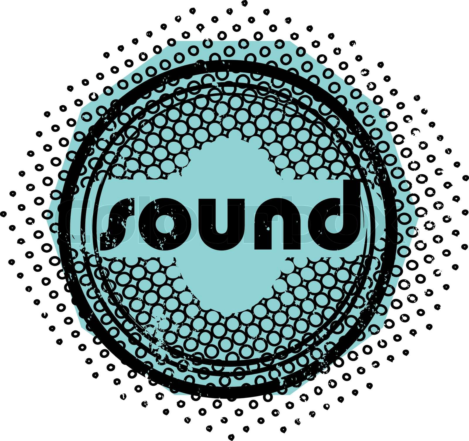 sound stamp Stock vector Colourbox