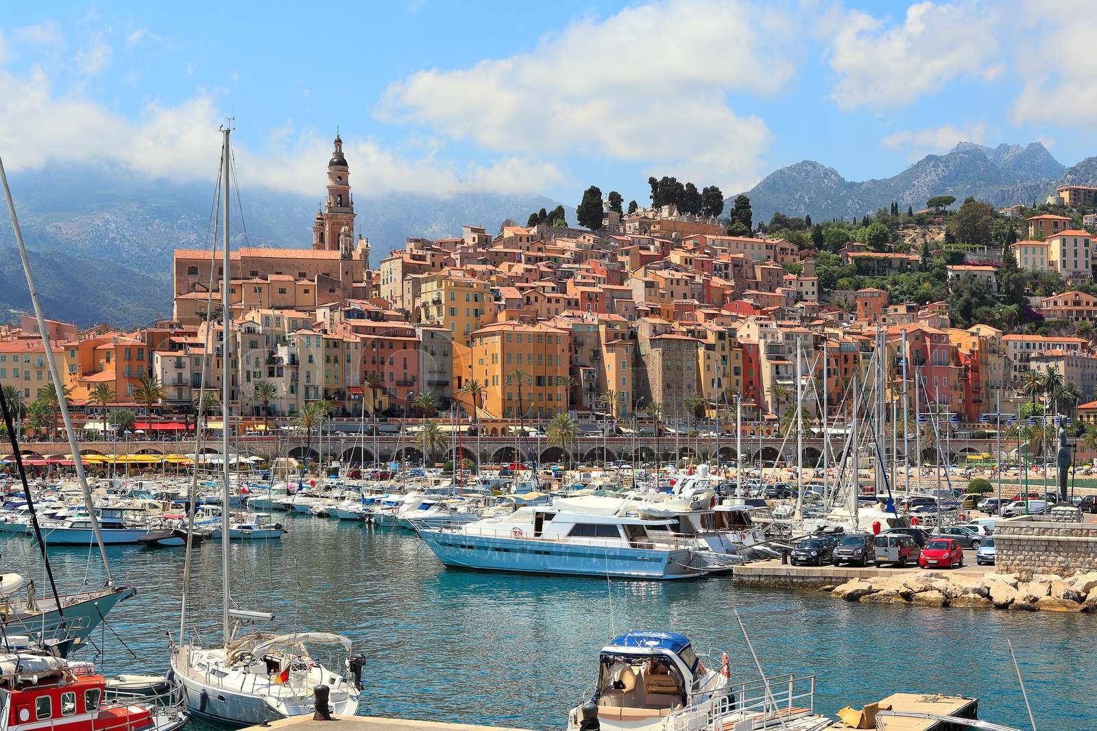 Altstadt von Menton , Frankreich Stock Bild Colourbox