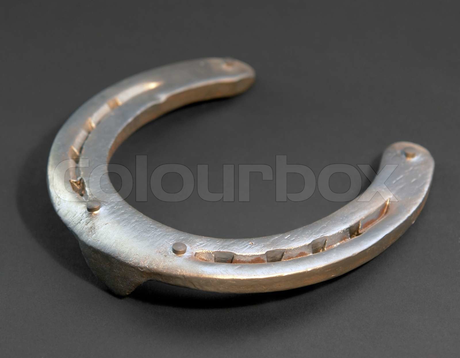 Hufeisen closeup Stock Bild Colourbox