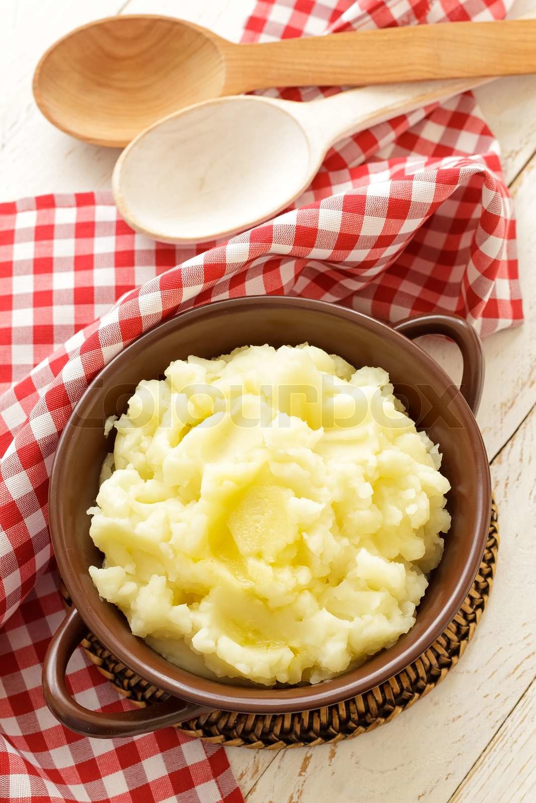 Kartoffelpüree Stock Bild Colourbox