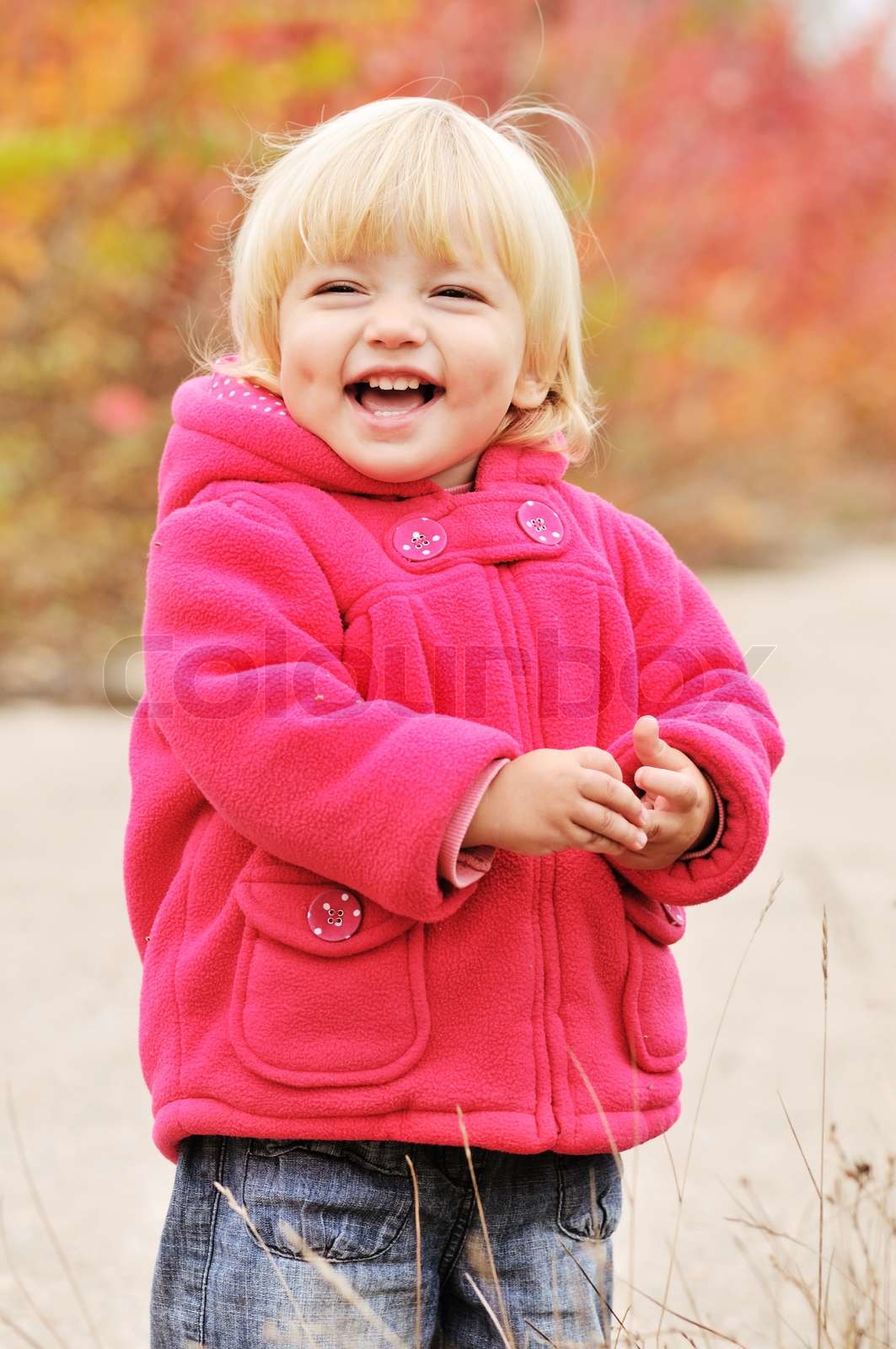 happy blonde baby | Stock image | Colourbox