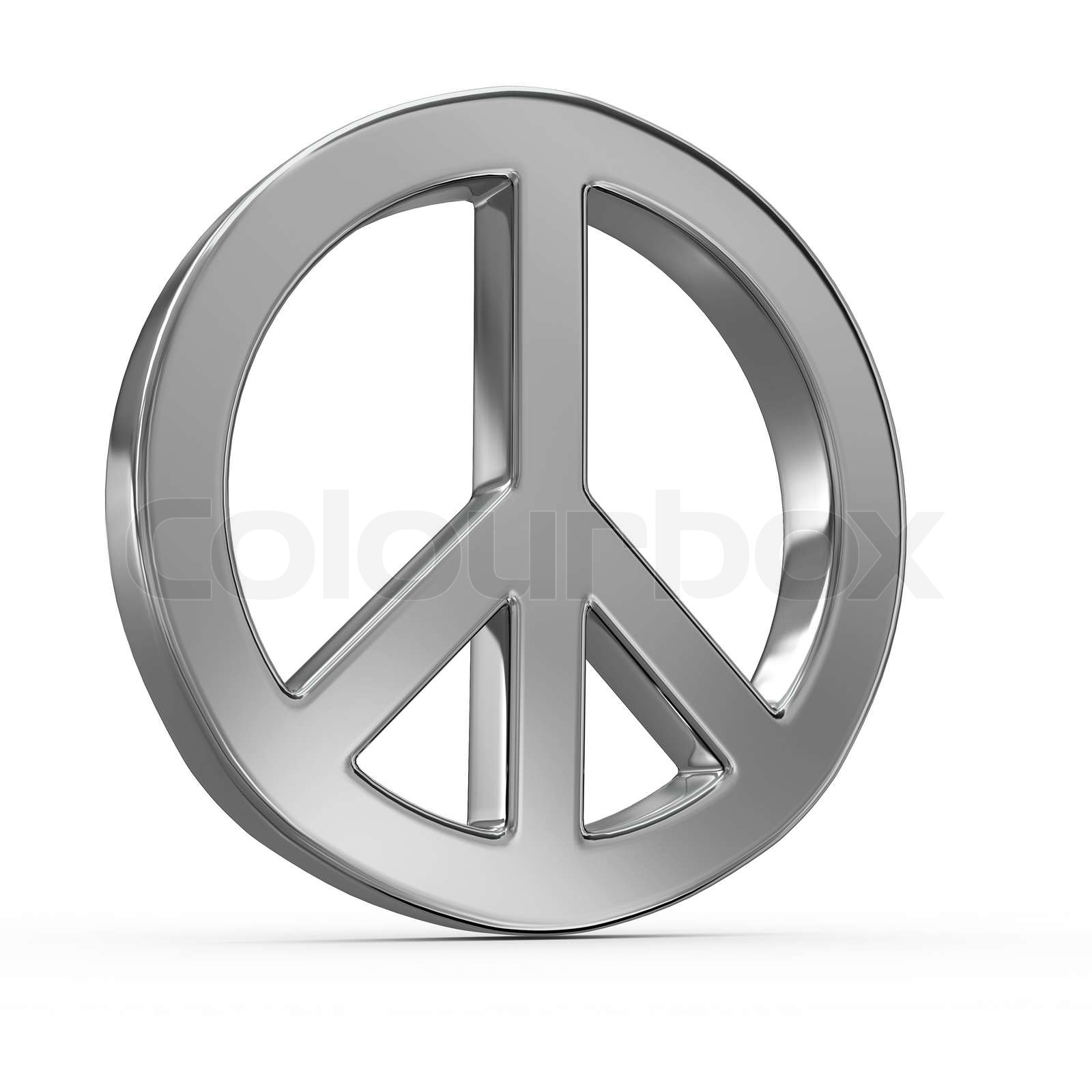 Peace Zeichen 3d Stock Bild Colourbox