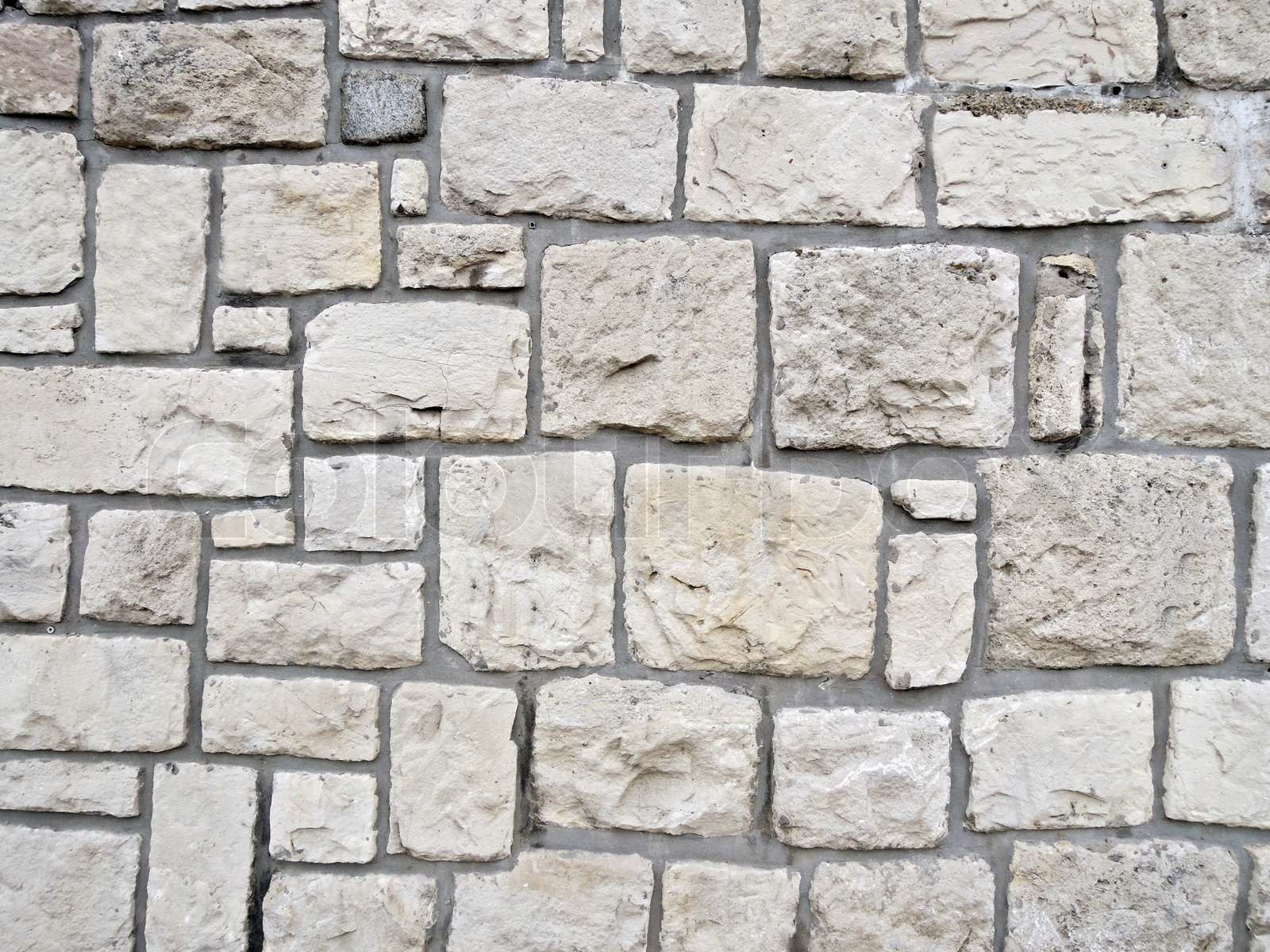 White stone wall | Stock image | Colourbox