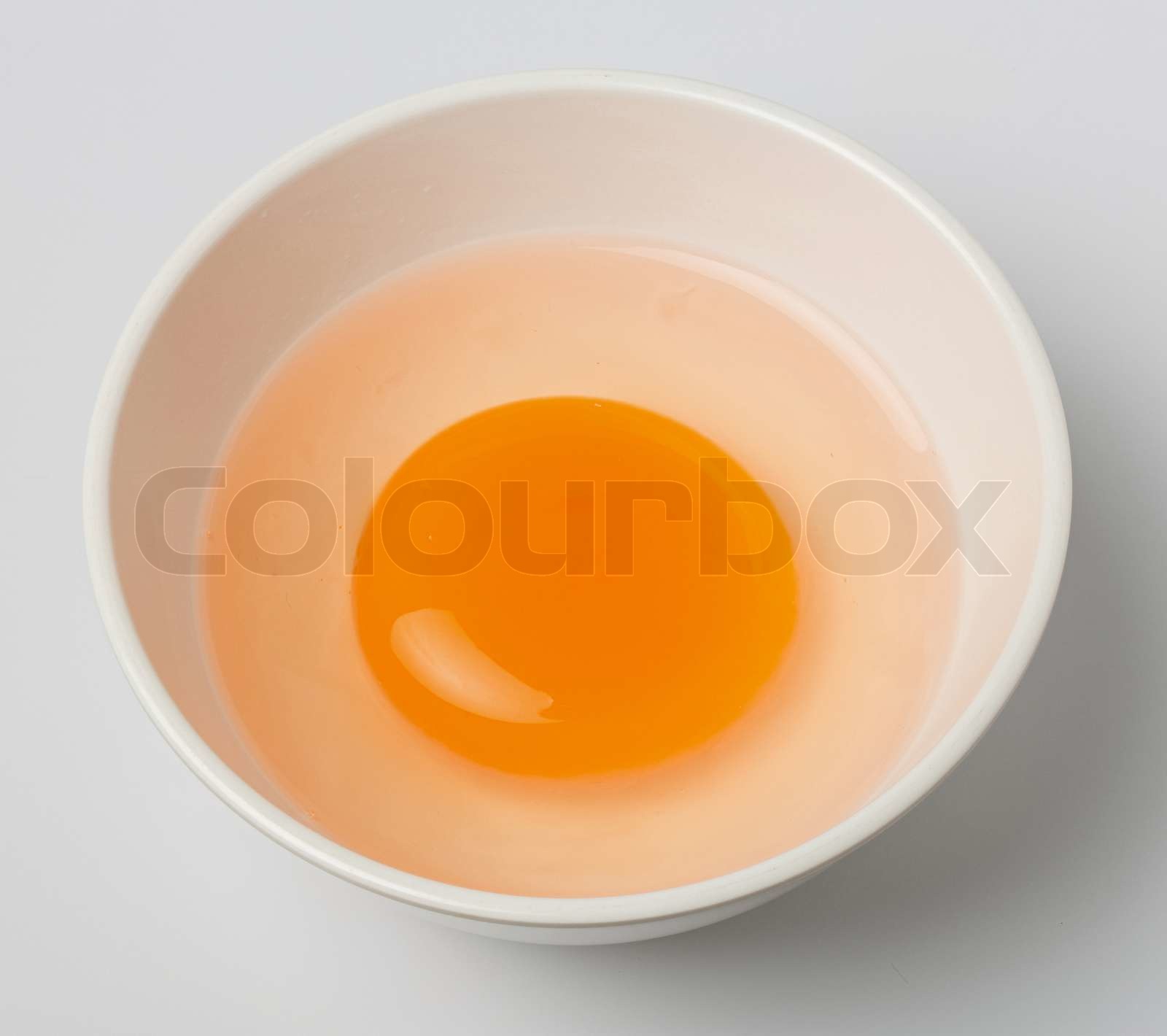 Duck egg yolk Stock image Colourbox