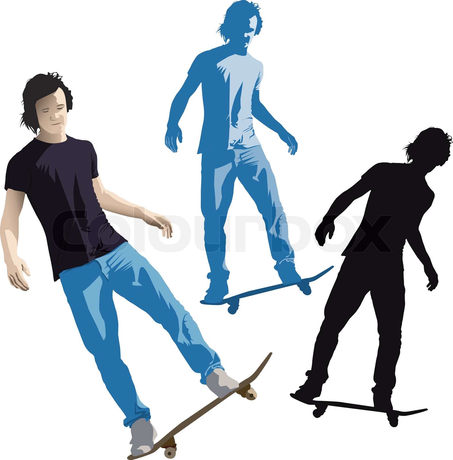 Skater Stock Vector Colourbox Skater Stock Vector Colourbox