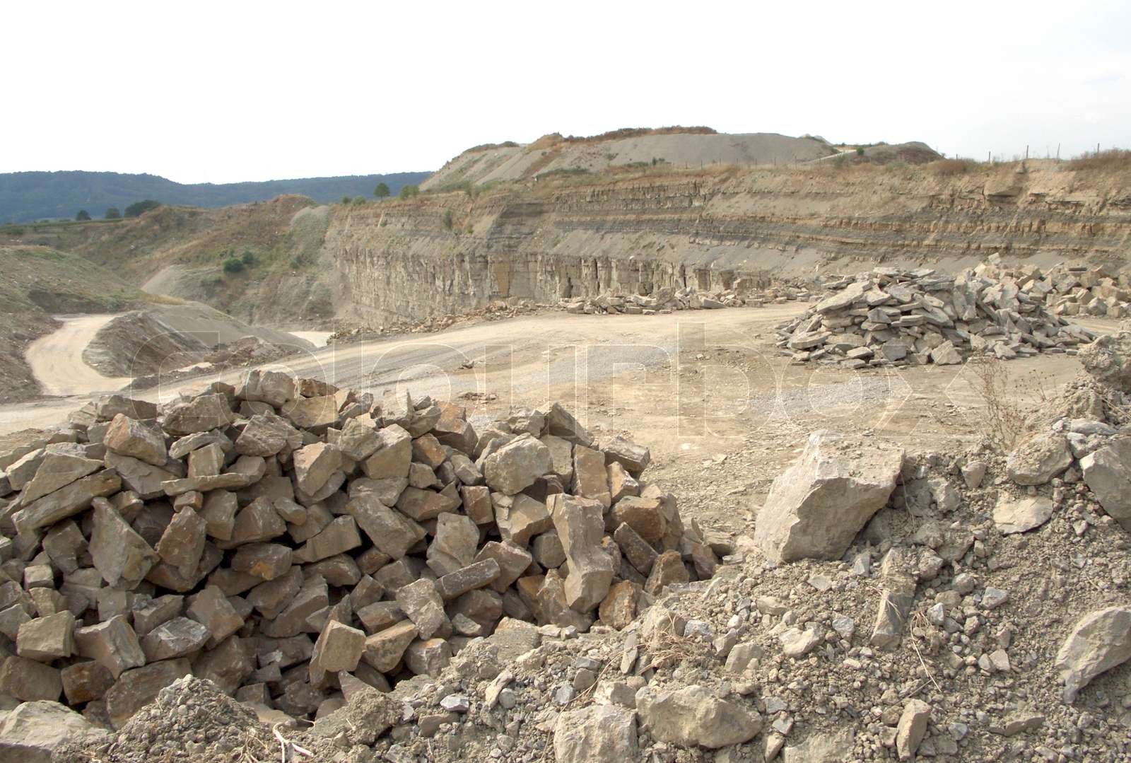stone pit scenery Stock image Colourbox
